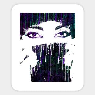 Veiled woman Sticker